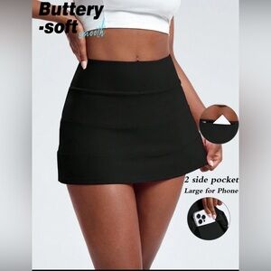 Sports skirt women’s simple solid color skirt
